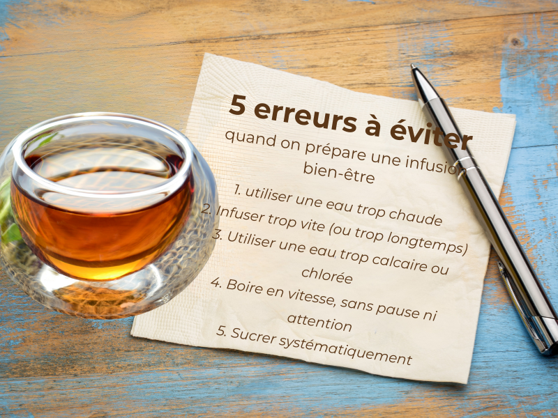 Les erreurs à éviter quand on prépare une infusion bien-être