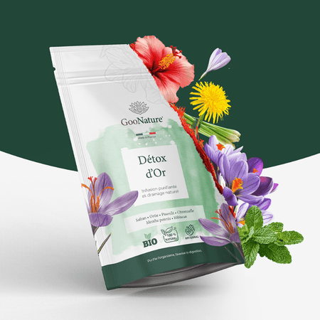 Détox d’Or – Infusion détox naturelle au Safran et plantes purifiantes