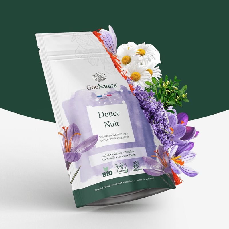 Douce Nuit – Infusion sommeil naturelle au Safran et plantes apaisantes